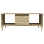 Table basse Chêne sonoma 90x50x36,5 cm Bois d'ingénierie – Image 5