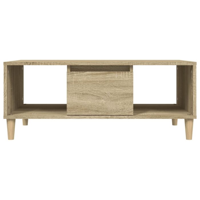 Table basse Chêne sonoma 90x50x36,5 cm Bois d'ingénierie – Image 5