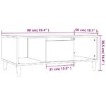 Table basse Chêne sonoma 90x50x36,5 cm Bois d'ingénierie – Image 8