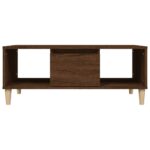Table basse Chêne marron 90x50x36,5 cm Bois d'ingénierie – Image 5