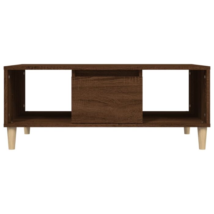 Table basse Chêne marron 90x50x36,5 cm Bois d'ingénierie – Image 5