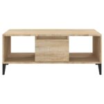 Table basse Chêne sonoma 90x50x36,5 cm Bois d'ingénierie – Image 3