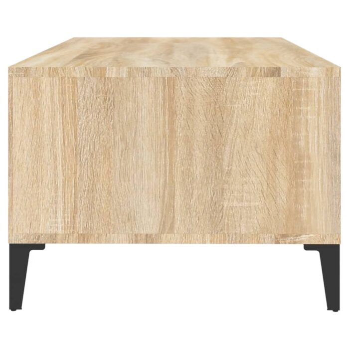 Table basse Chêne sonoma 90x50x36,5 cm Bois d'ingénierie – Image 5
