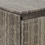 Abri pour poubelle Gris 70x80x117 cm Résine tressée – Image 5
