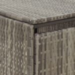 Abri pour poubelle triple Gris 207x80x117 cm Résine tressée – Image 5