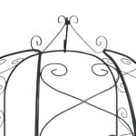 Arche de jardin Noir Ø180x255 cm Acier – Image 3