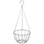 Jardinières suspendues 4 pcs avec doublure coco Noir Ø 40x63 cm – Image 3