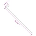 Piquets pour plantes de jardin 20 pcs vert foncé 61 cm acier – Image 3
