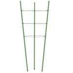 Supports pour plantes de jardin 3 anneaux 5pcs Vert 75 cm Acier – Image 3
