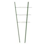 Supports pour plantes de jardin 3 anneaux 5pcs Vert 75 cm Acier – Image 4