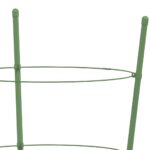 Supports pour plantes de jardin 3 anneaux 5pcs Vert 75 cm Acier – Image 5