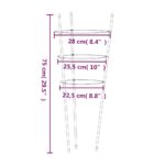 Supports pour plantes de jardin 3 anneaux 5pcs Vert 75 cm Acier – Image 6