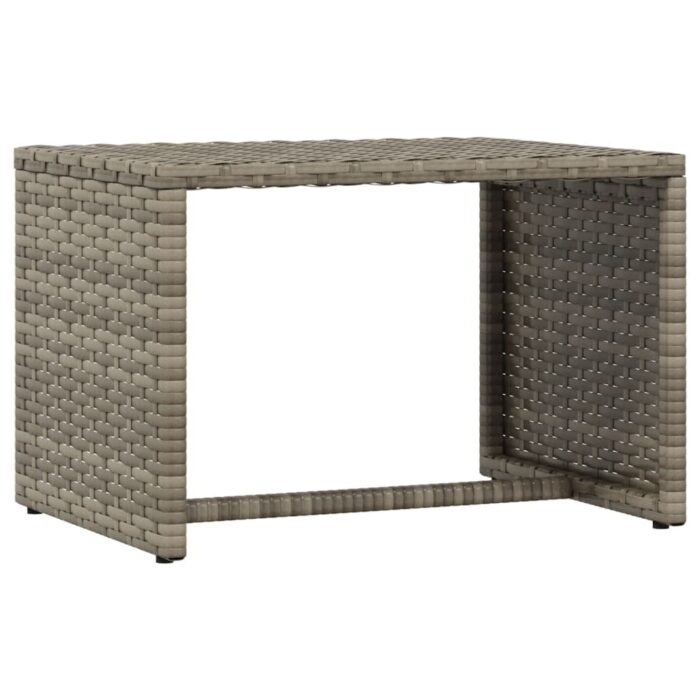 Transat 1 pc avec table gris résine tressée – Image 4