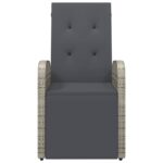 Chaises de jardin inclinables coussins lot de 2 Résine tressée – Image 2