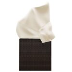 Lit de salon d'extérieur toit et coussins Marron Résine tressée – Image 2