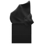 Lit de salon d'extérieur toit et coussins Noir Résine tressée – Image 2