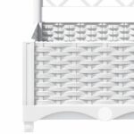 Jardinière avec treillis Blanc 80x40x121,5 cm PP – Image 5