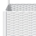 Jardinière avec treillis Blanc 120x120x136 cm PP – Image 5