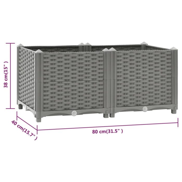 Lit surélevé 80x40x38 cm Polypropylène – Image 7
