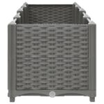 Lit surélevé gris clair 160x40x38 cm Polypropylène – Image 4