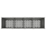 Lit surélevé gris clair 160x40x38 cm Polypropylène – Image 5