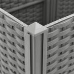 Lit surélevé gris clair 160x40x38 cm Polypropylène – Image 6