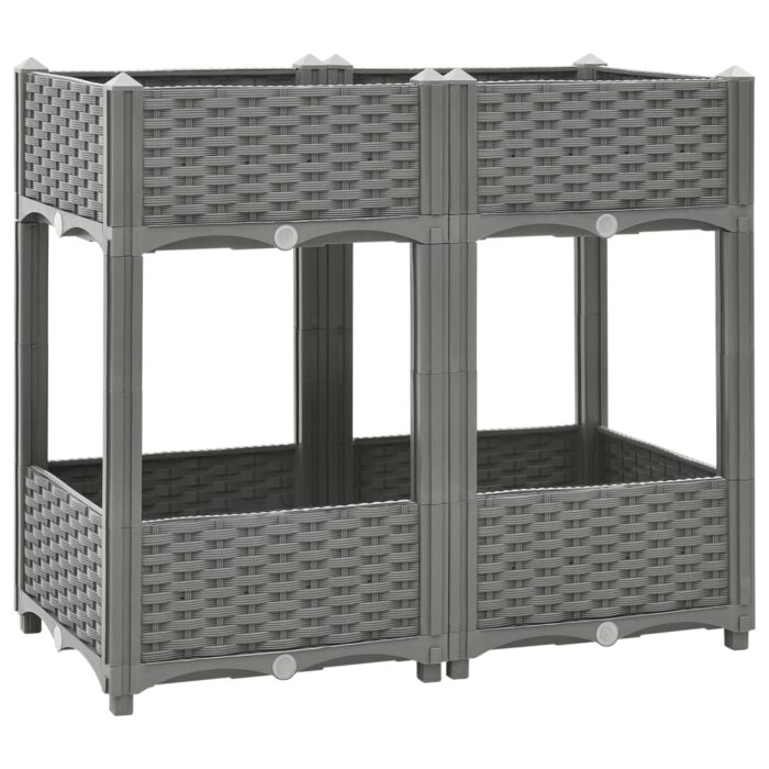 Lit surélevé 80x40x71 cm Polypropylène – Image 1