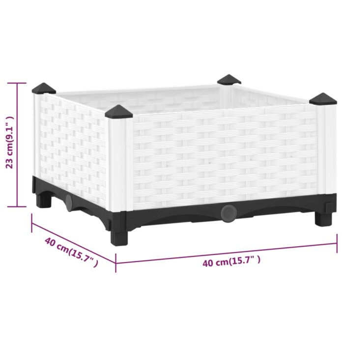 Lit surélevé 40x40x23 cm Polypropylène – Image 6
