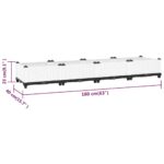 Lit surélevé 160x40x23 cm Polypropylène – Image 7