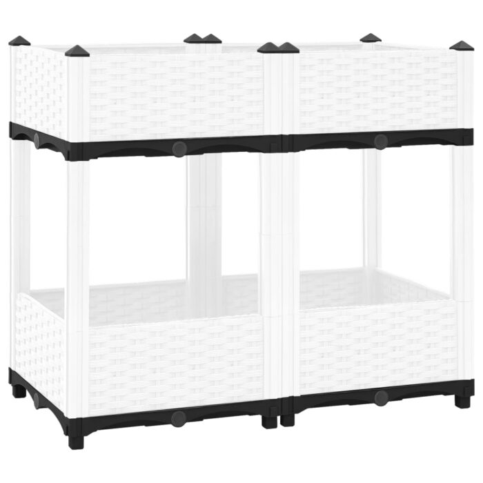 Lit surélevé 80x40x71 cm Polypropylène – Image 1