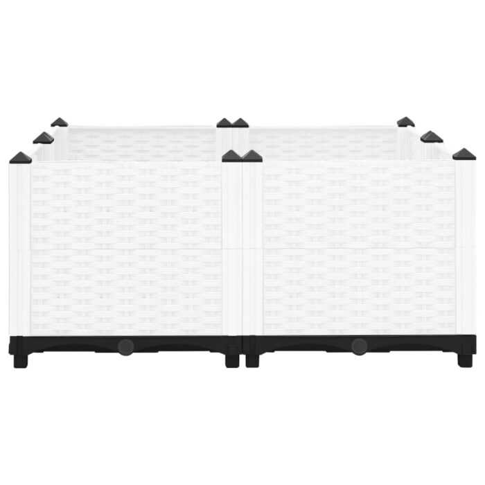 Lit surélevé 80x80x38 cm Polypropylène – Image 2