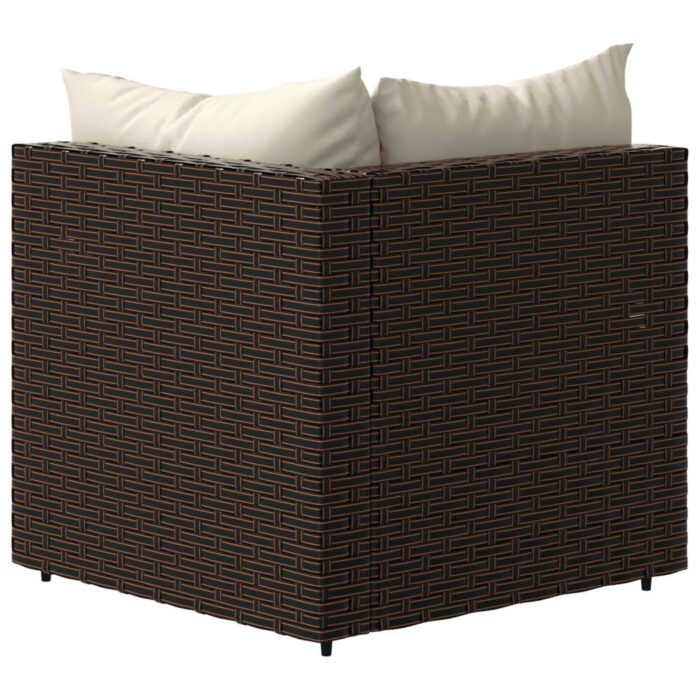 VXL8720845672461_g_en_hd_4.jpg Canapés d'angle de jardin et coussins2pcs marron résine tressée – Image 4