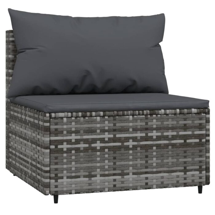 VXL8720845672676_g_en_hd_4.jpg Salon de jardin 4 pcs avec coussins Gris Résine tressée – Image 4