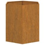 Jardinière Rouillé 40x40x45 cm Acier corten – Image 4