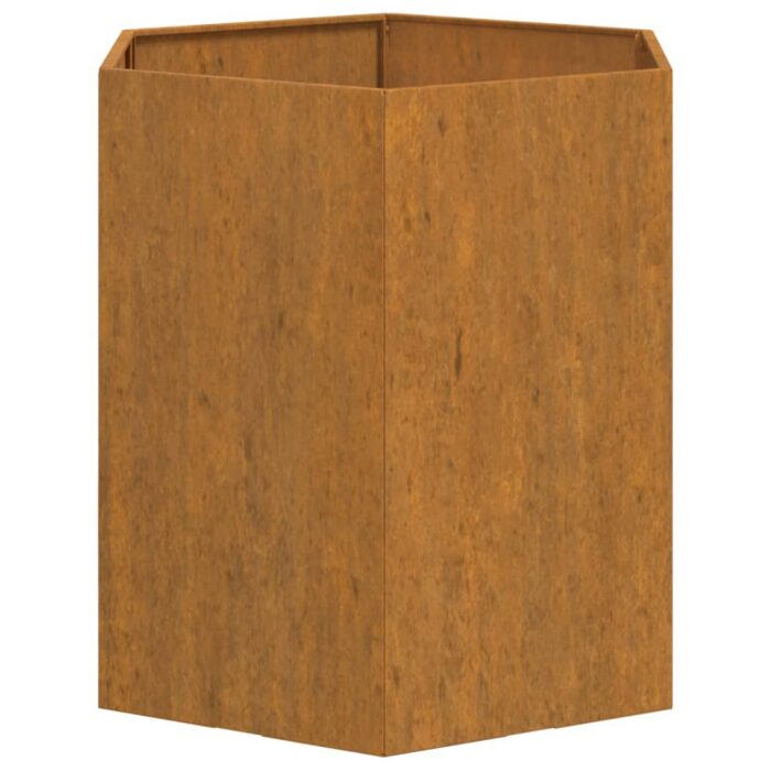 Jardinière Rouillé 40x40x45 cm Acier corten – Image 4