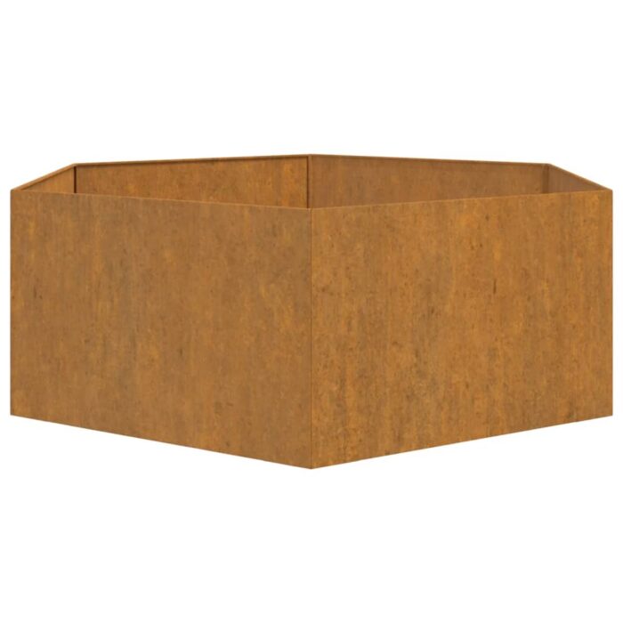 Jardinière Rouillé 138x120x45 cm Acier corten – Image 4