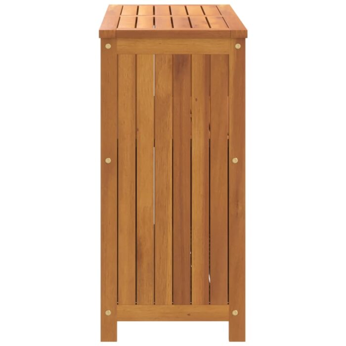 Table console de jardin 80x35x75 cm bois massif d'acacia – Image 3