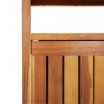 Table console de jardin 80x35x75 cm bois massif d'acacia – Image 4