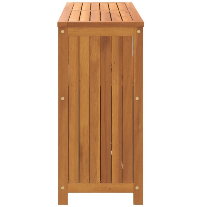 Table console de jardin 110x35x75 cm bois massif d'acacia – Image 3