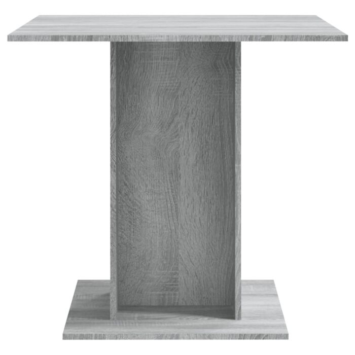 Table à dîner Sonoma gris 80x80x75 cm Bois d'ingénierie – Image 2