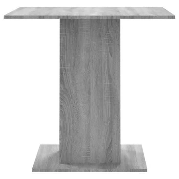 Table à dîner Sonoma gris 80x80x75 cm Bois d'ingénierie – Image 3