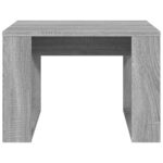 Table d'appoint Sonoma gris 50x50x35 cm Bois d'ingénierie – Image 3