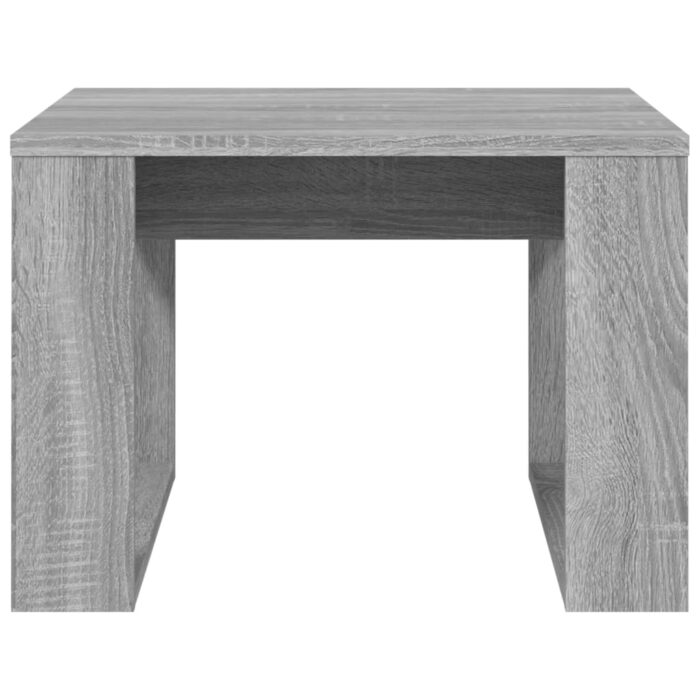 Table d'appoint Sonoma gris 50x50x35 cm Bois d'ingénierie – Image 3