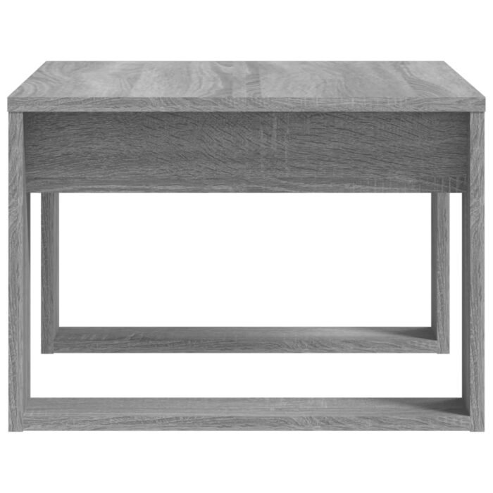Table d'appoint Sonoma gris 50x50x35 cm Bois d'ingénierie – Image 4