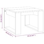 Table d'appoint Sonoma gris 50x50x35 cm Bois d'ingénierie – Image 6