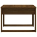 Table d'appoint Chêne marron 50x50x35 cm Bois d'ingénierie – Image 4