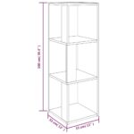 Armoire d'angle Sonoma gris 33x33x100 cm Bois d'ingénierie – Image 6