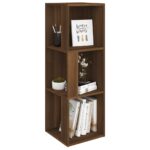 Armoire d'angle Chêne marron 33x33x100 cm Bois d'ingénierie – Image 2