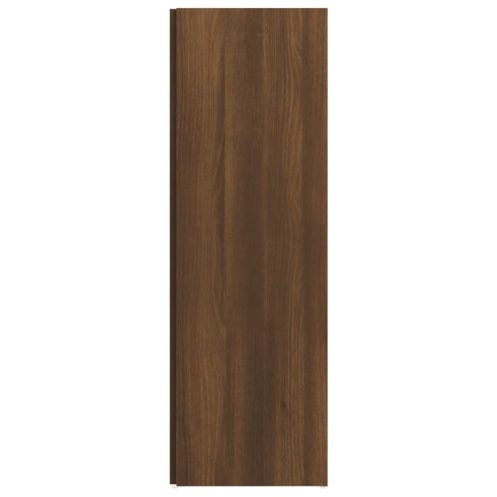 Armoire d'angle Chêne marron 33x33x100 cm Bois d'ingénierie – Image 4