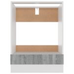 Armoire à four Sonoma gris 60x46x81,5 cm Bois d'ingénierie – Image 3